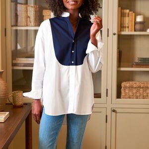 NWT Frank & Eileen Victoria Italian Tuxedo Shirt sz XS